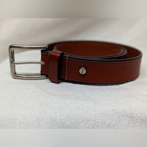 Boconi Leather Darius Leather Belt, Size 34, Brown
